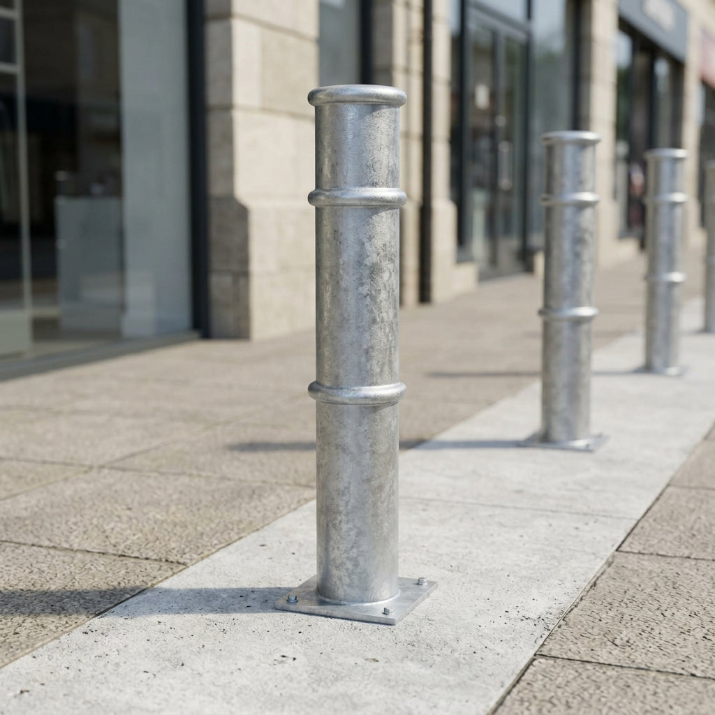 Ornamental Mild Steel Bollard with Galvanised Finish