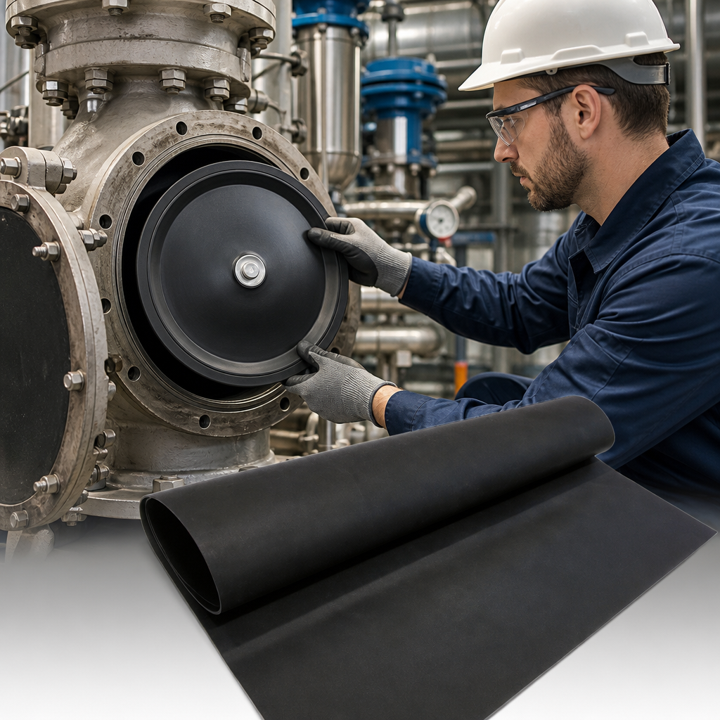 Nitrile Nylon Insertion Diaphragm Sheeting for Industrial Applications
