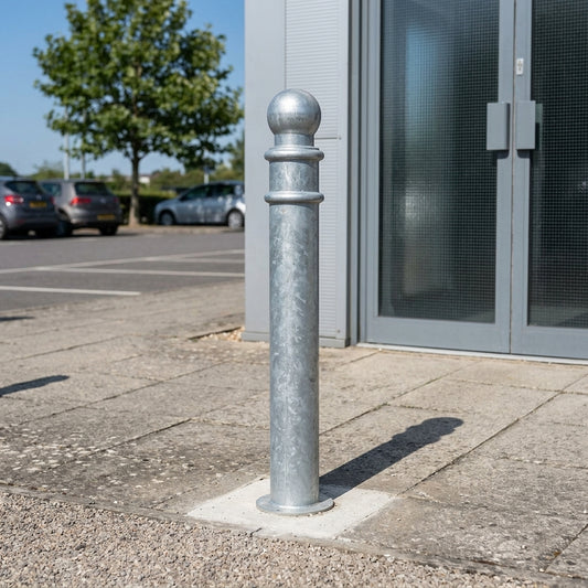 Ornamental Mild Steel Bollard with Galvanised Finish