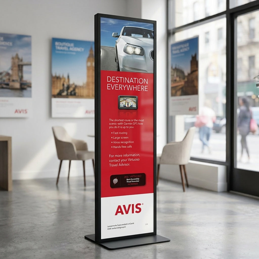 23–37" ultra-wide stretched LED digital signage display (view 2)