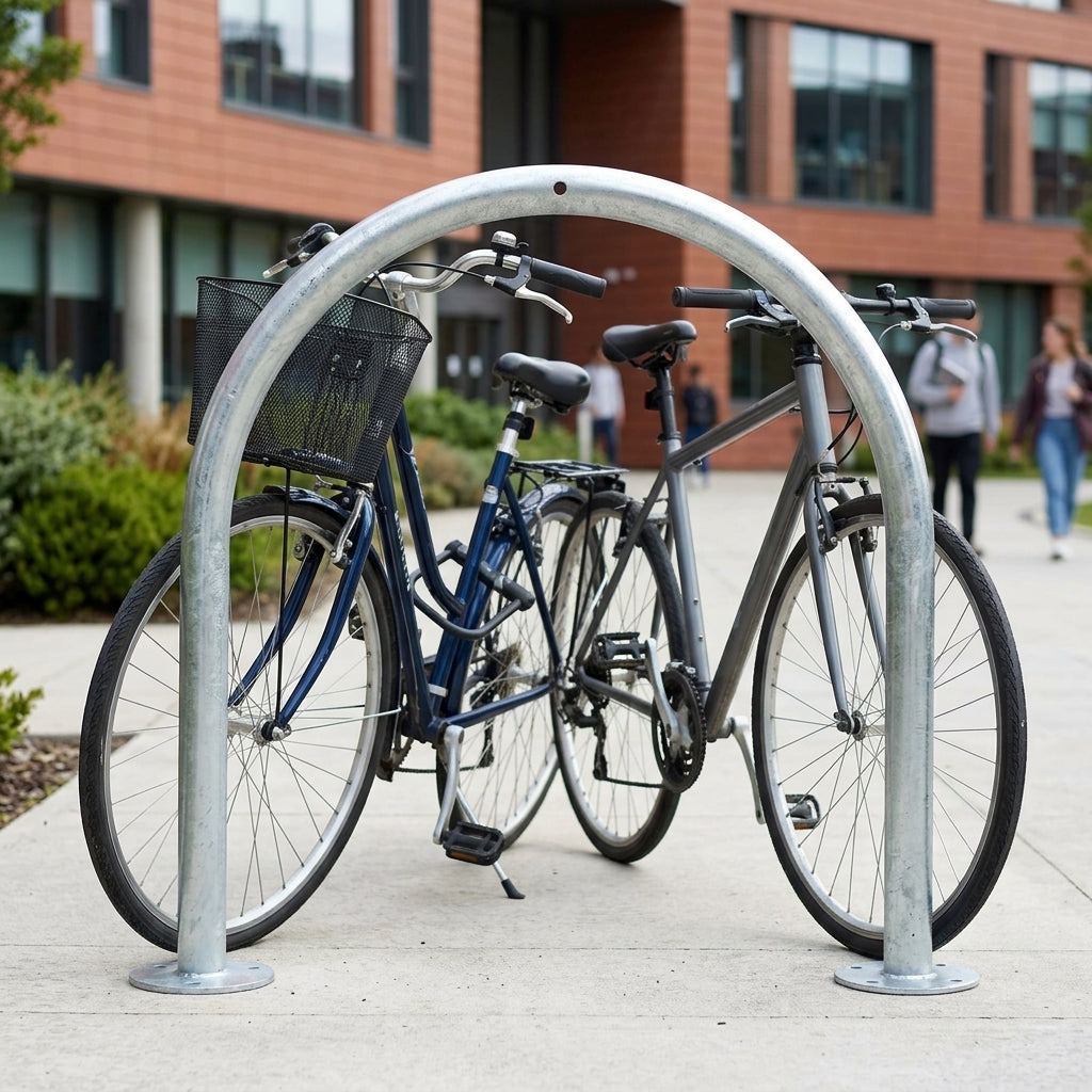 750mm Cycle Stand – Galvanised or Stainless Steel, 2-Bike Capacity