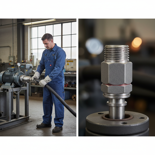 Premium Stainless Steel Swivel Hose Tail with Viton Rubber Seals for Enhanced Operator Safety and Reduced Fatigue