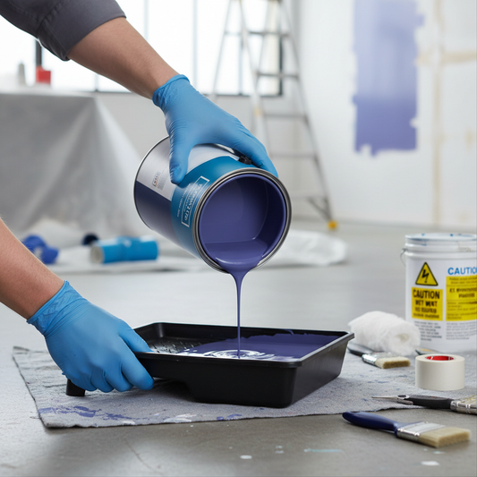 Premium Universal PU Enamel Violet Blue Paint for Indoor and Outdoor Projects - Durable, Weatherproof, and Versatile Application