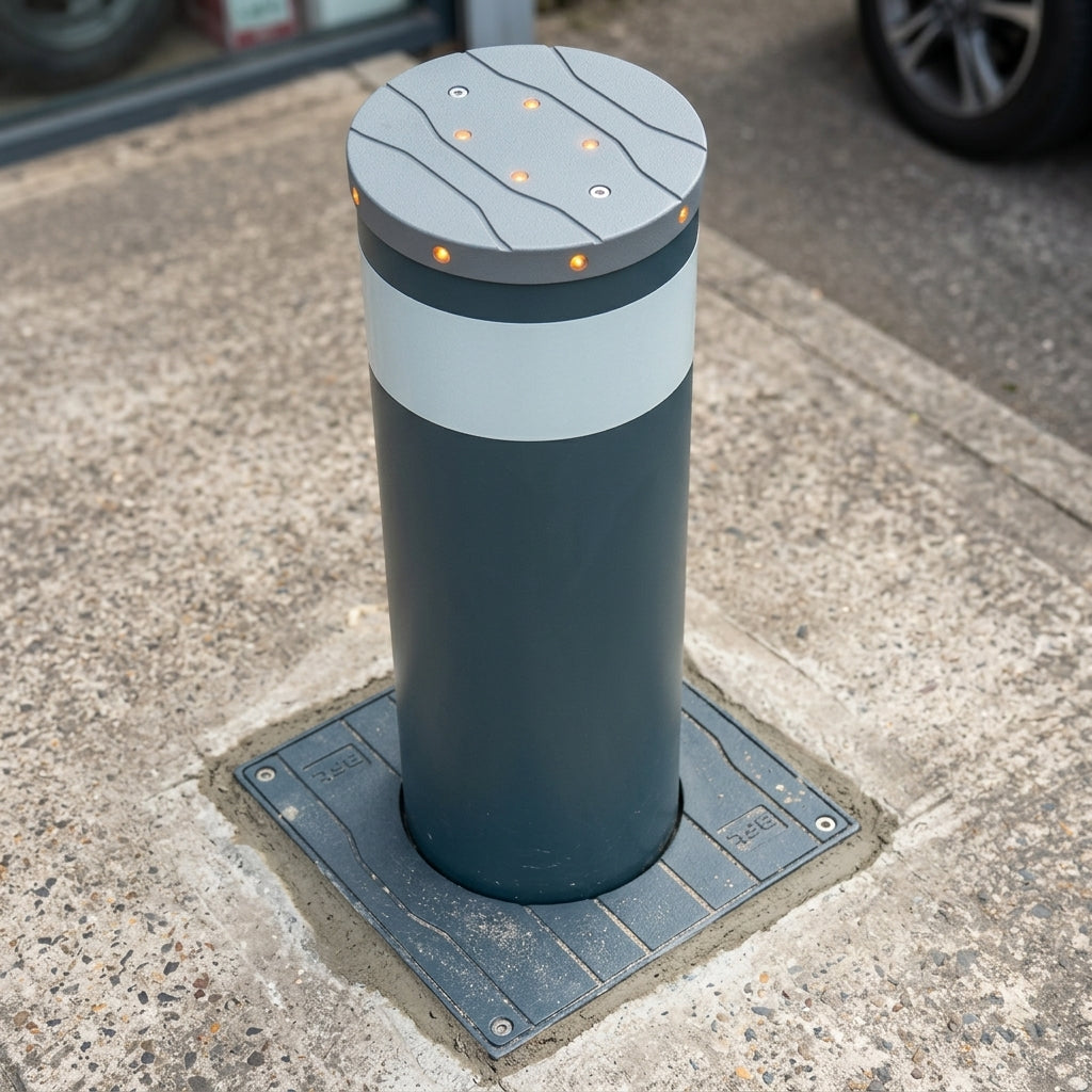 500 mm Manual Gas Rising Bollard 219 mm diameter (view 2)