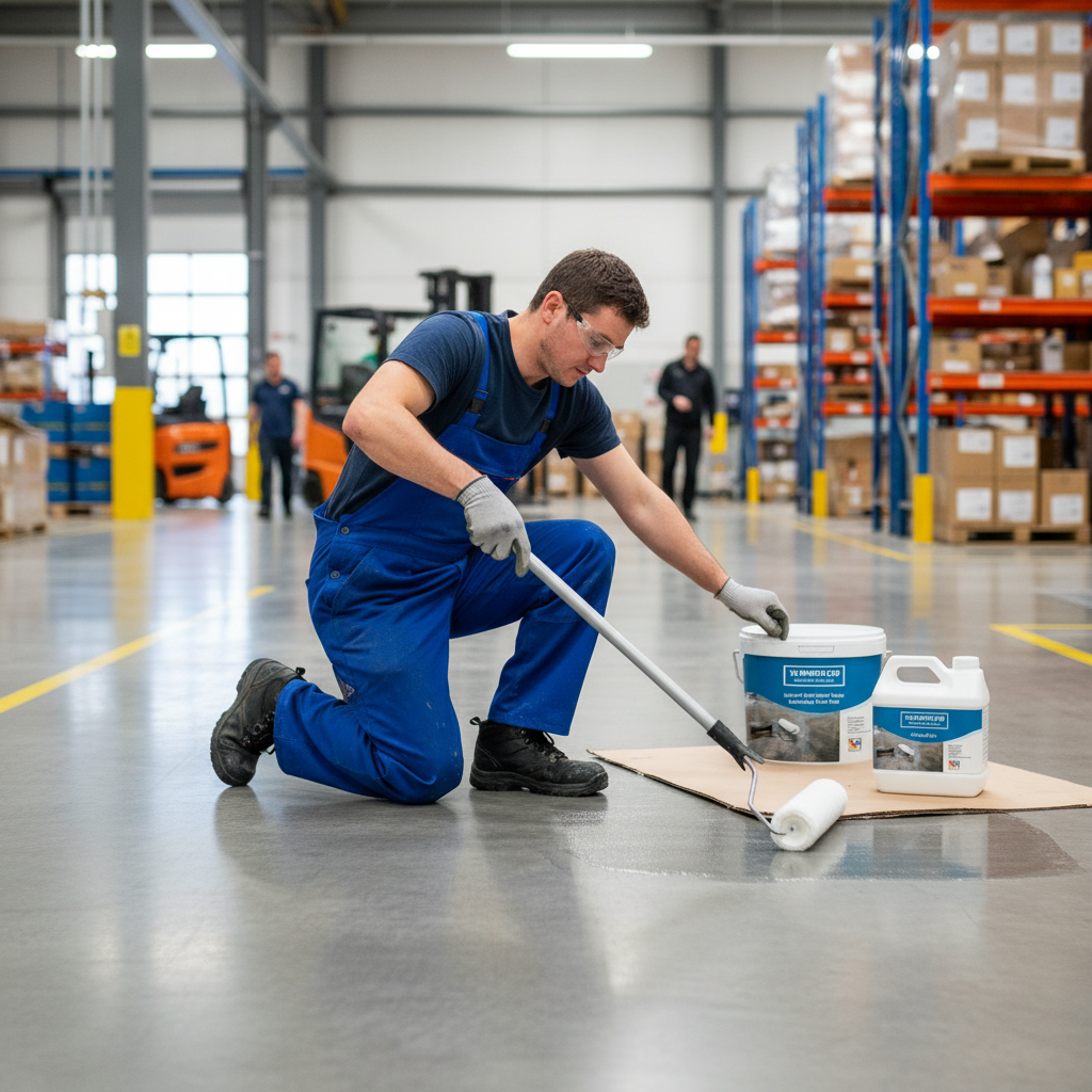 High-Performance Clear Solvent Free Epoxy Sealer for Concrete Floors - Durable Gloss Finish, Moisture and Chemical Resistant