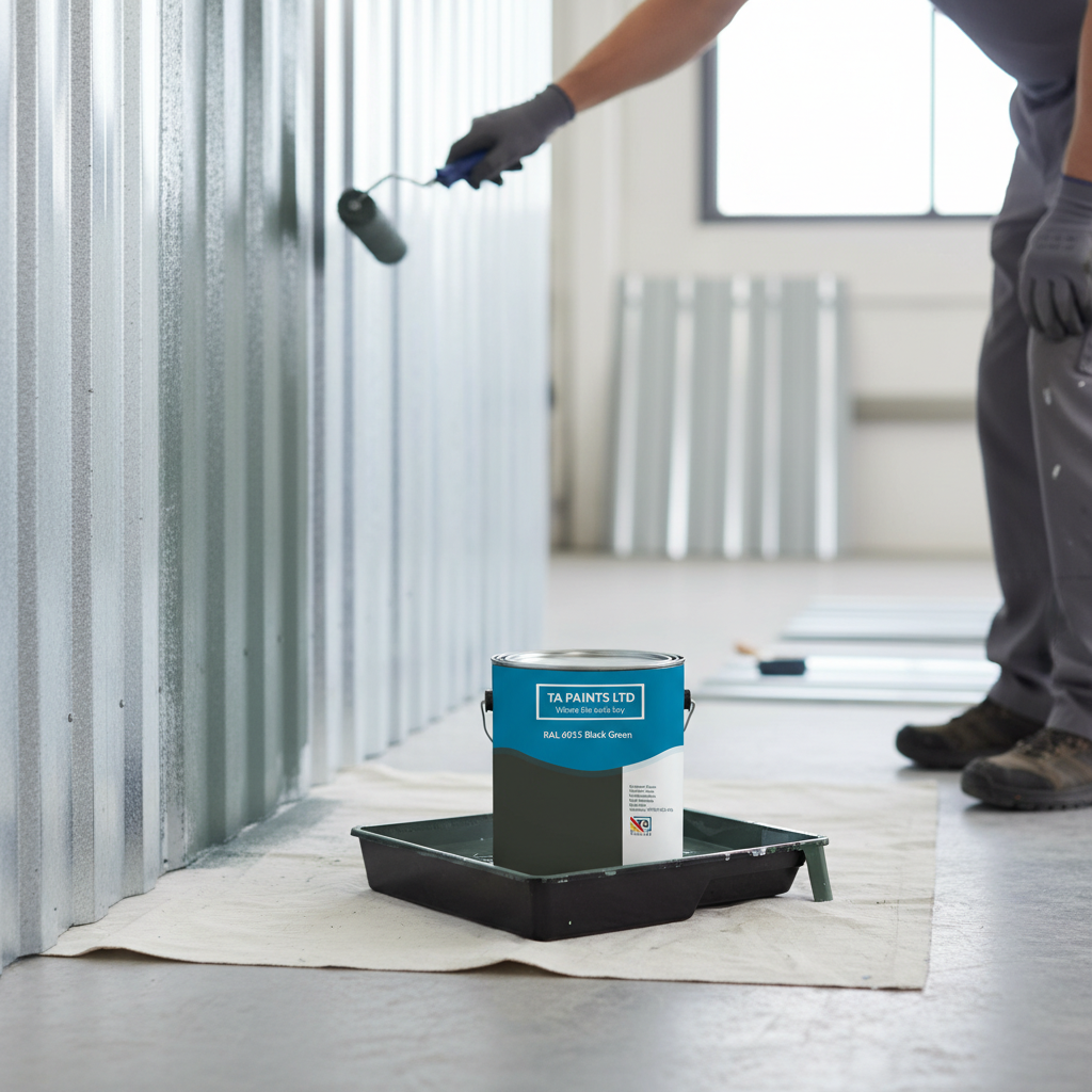 Premium Universal PU Enamel Paint in Black Green - Durable Finish for Multiple Surfaces