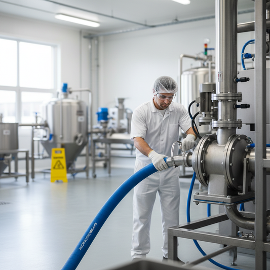 Premium 10 Bar Smooth Cover Nitrile Suction & Delivery Hose for Fatty Liquids and Foodstuffs