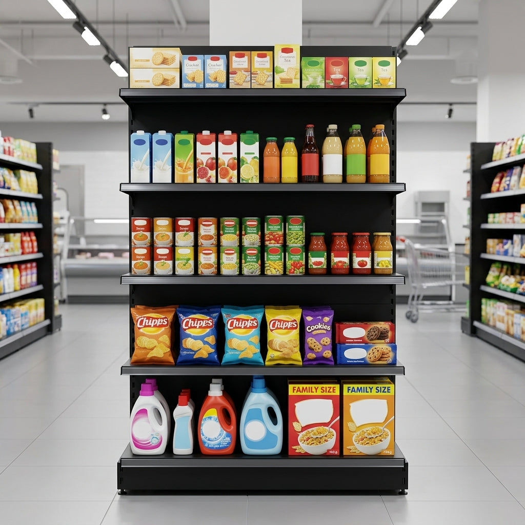 1.8m Wall Shelving Bay 570mm Base 470mm Uppers Adjustable