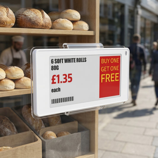2.6" electronic shelf label – ultra-low power digital price display