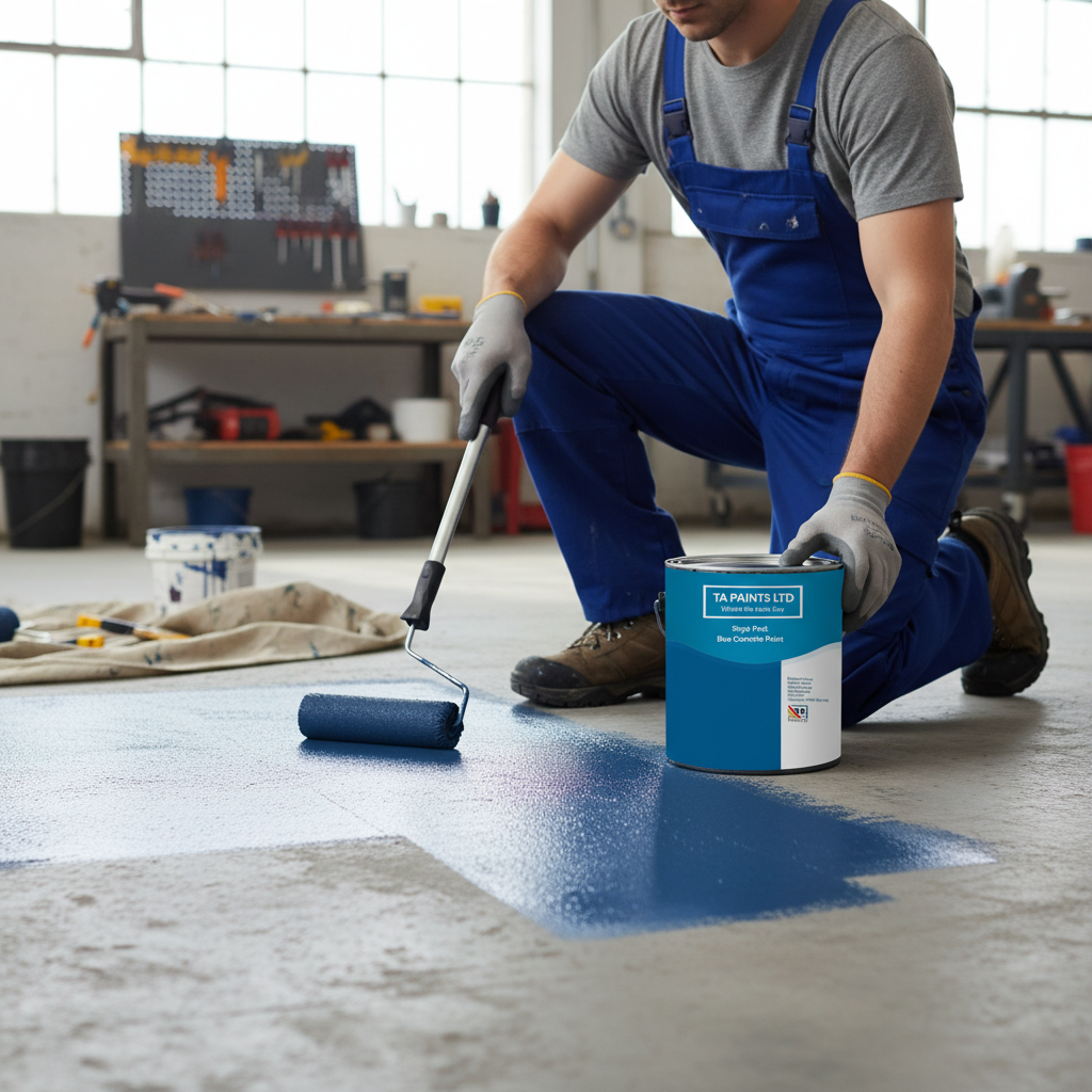 Premium Universal PU Enamel Concrete Floor Paint - Durable, UV Resistant, Easy Application for Garages and Warehouses