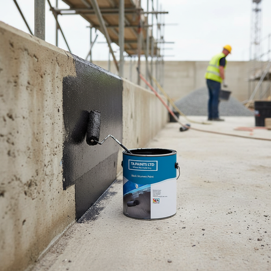 Premium Grade A Bitumen Paint for Concrete and Timber Protection with Gloss Black Finish