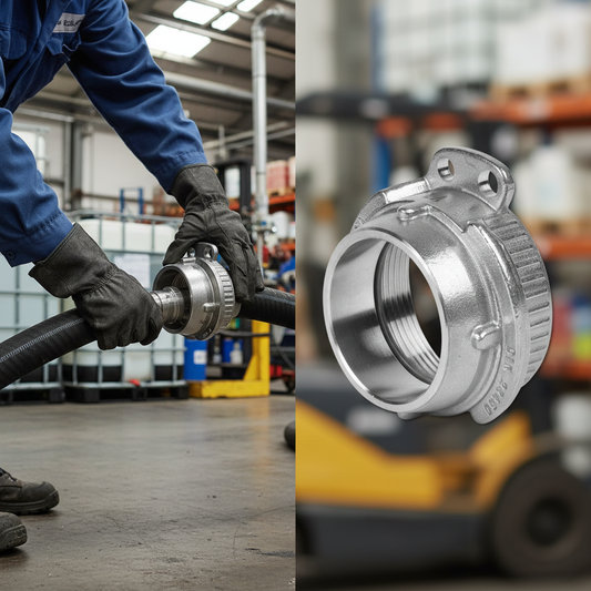 Premium Stainless Steel 316 VK Adaptor - Heavy Duty DIN 28450 Coupling for Secure Fluid Transfer