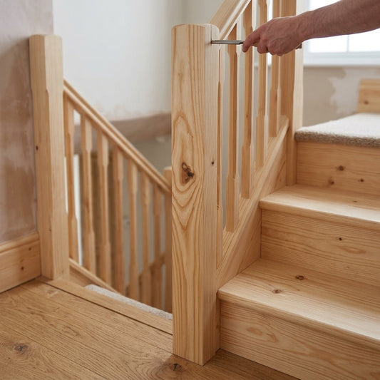 Newel Base - Oak or Pine, 90mm to 140mm