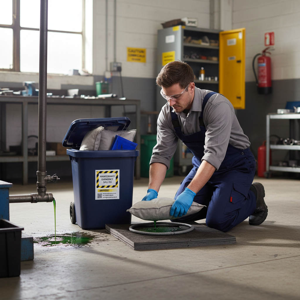 Maintenance Spill Kit Caddy Bin - M25SK || 25ltr Absorbency