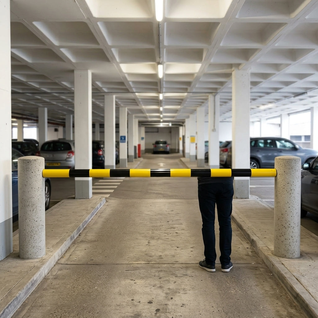 76mm aluminium height restriction bar, 2–6m widths