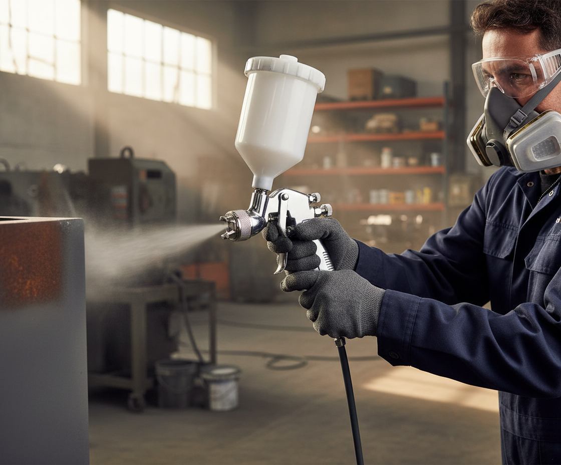 Professional 600 CC Conventional Paint Spray Gun for Primers and Adhesives with 1.4 mm Setup