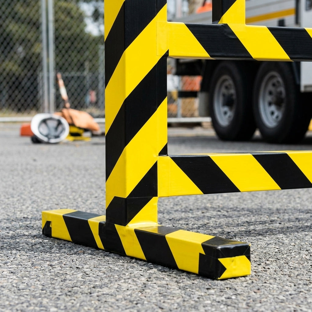 66m Non-Reflective Hazard Warning Tape Black/Yellow (view 2)