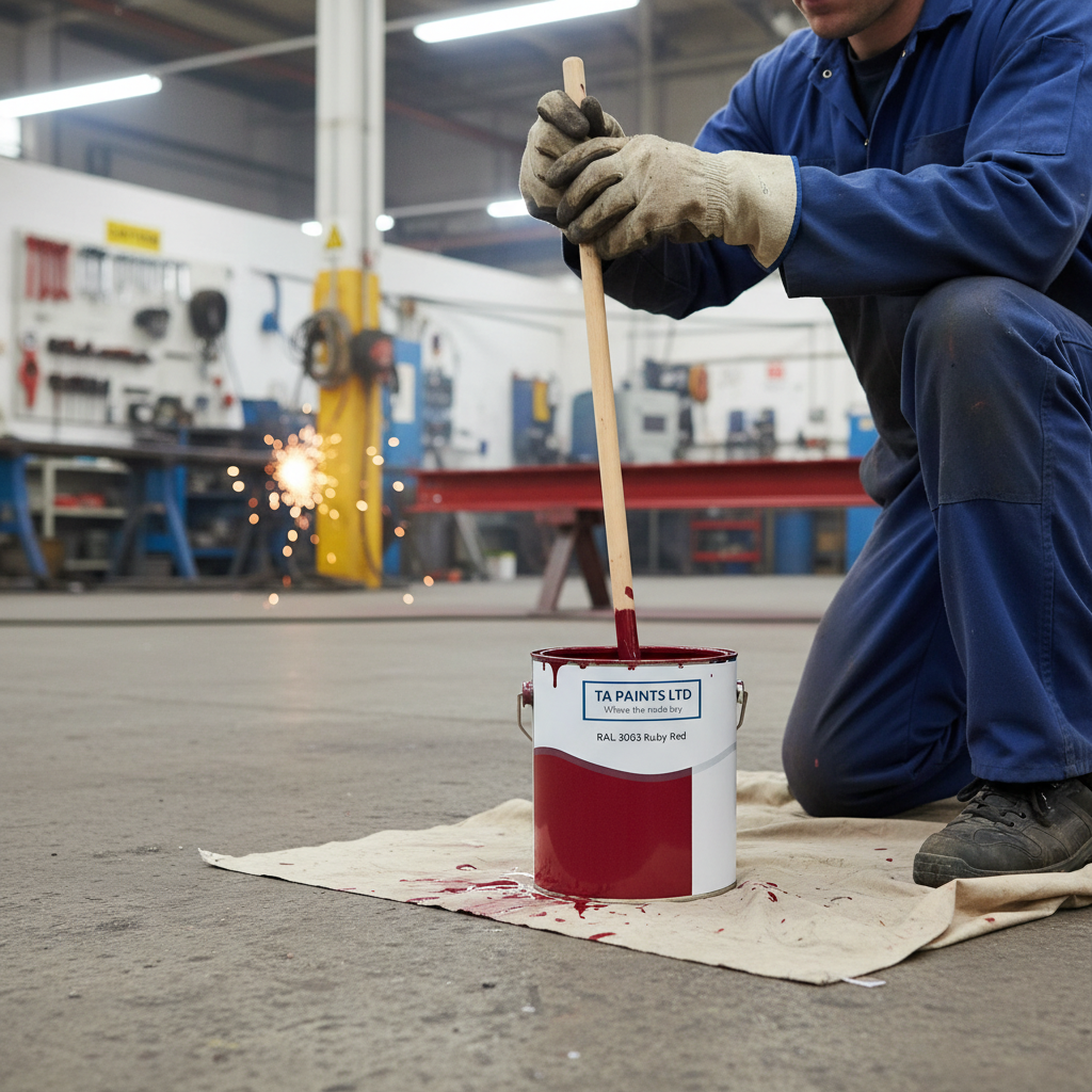 High-Performance Ruby Red Paint for Commercial Spaces - Vibrant Color for Retail and Event Applications