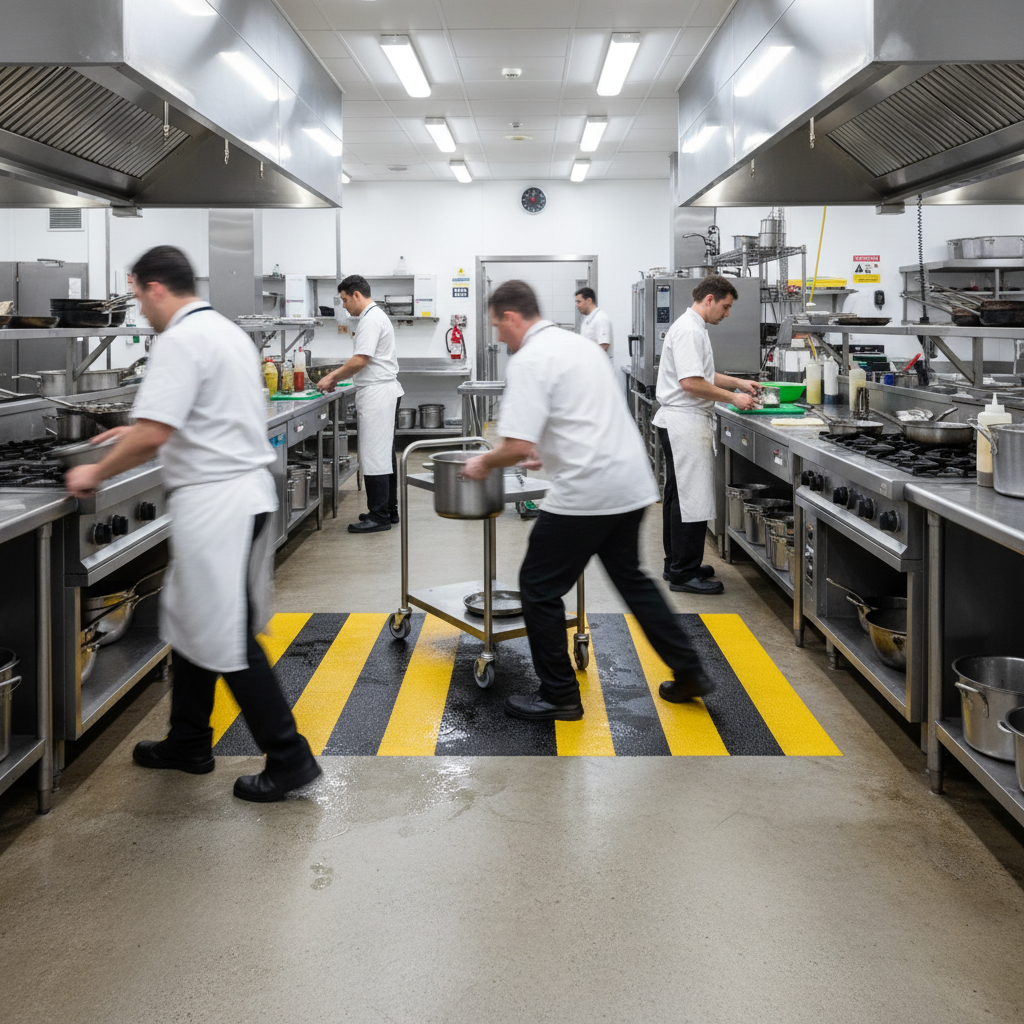 Premium Heavy Duty Non-Slip Epoxy Floor Paint for Industrial Kitchens - Durable Coating for Safety and Longevity