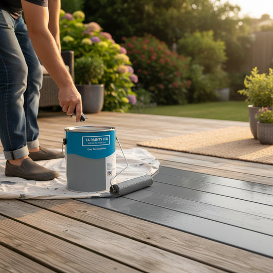 Premium Gloss Decking Paint - Durable, Waterproof & UV Resistant Polyurethane Enamel for Home, Garden, and Marine Use