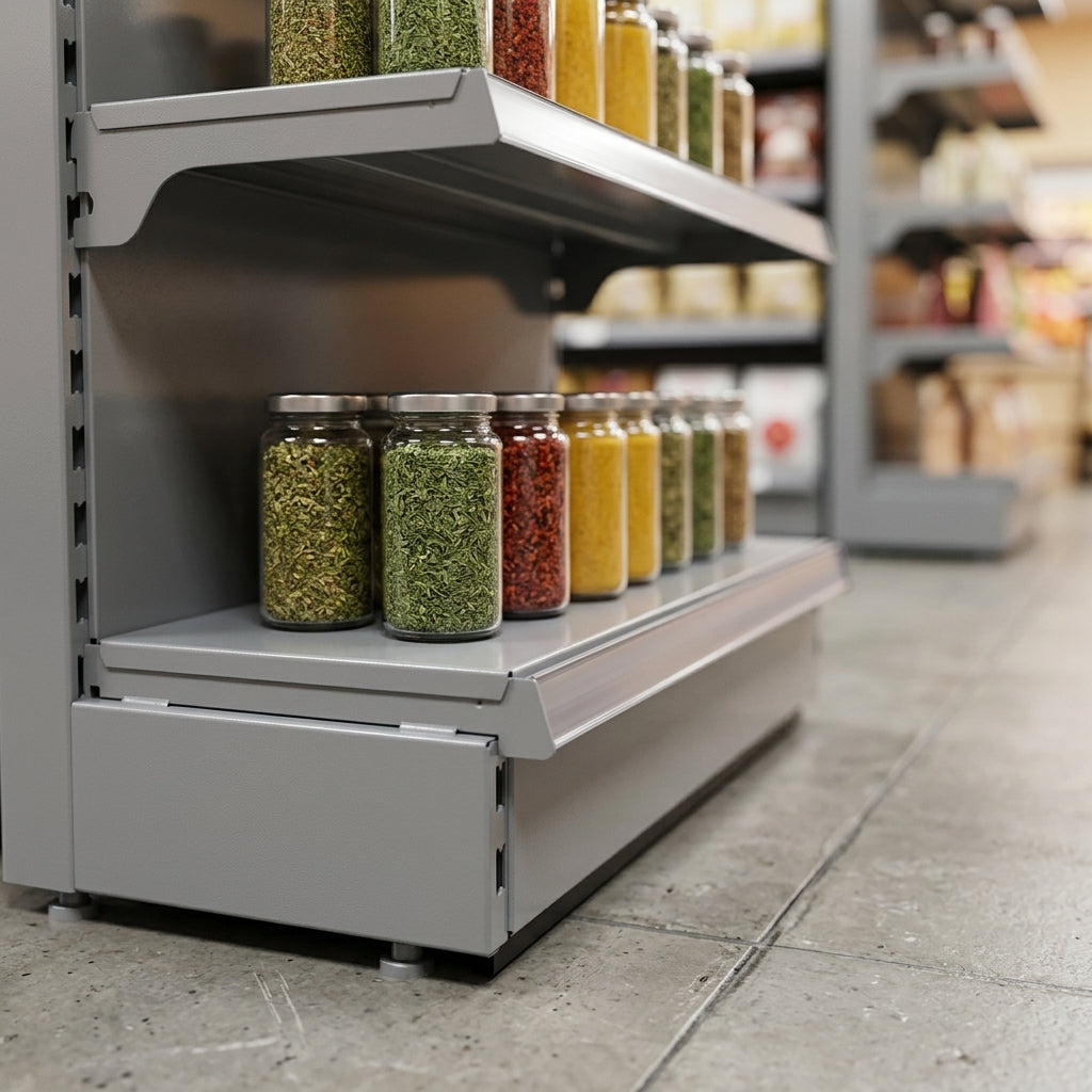 1.8m High Ladder Rack Promo Bay with 200mm Base Shelf (view 2)