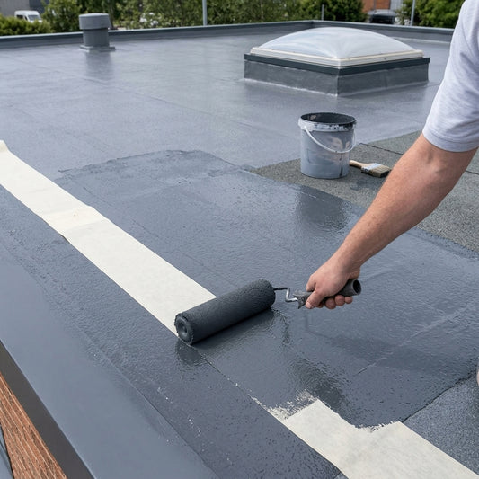 40m² liquid rubber roof waterproofing kit with reinforcing tape