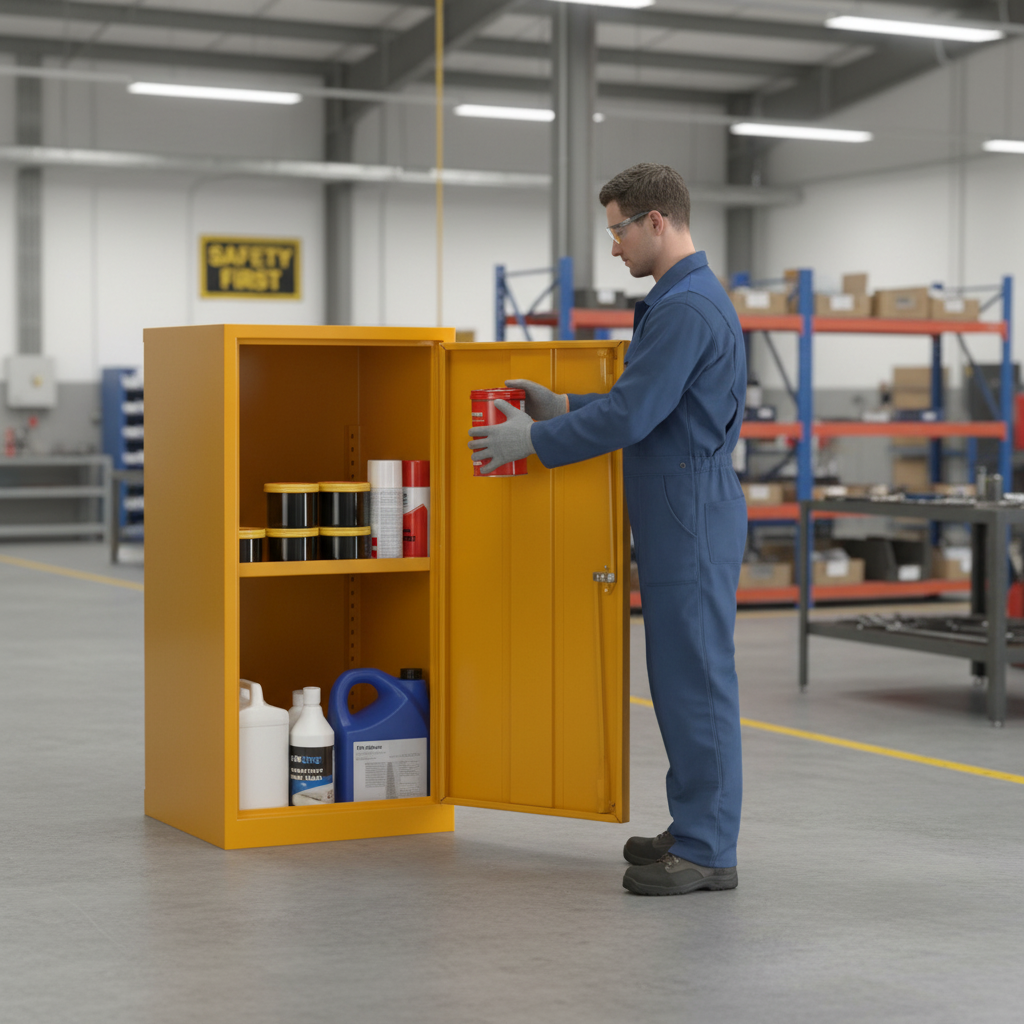 Flammable Liquids Cabinet - HSC36/18 ||L457mm x W457mm x H915mm
