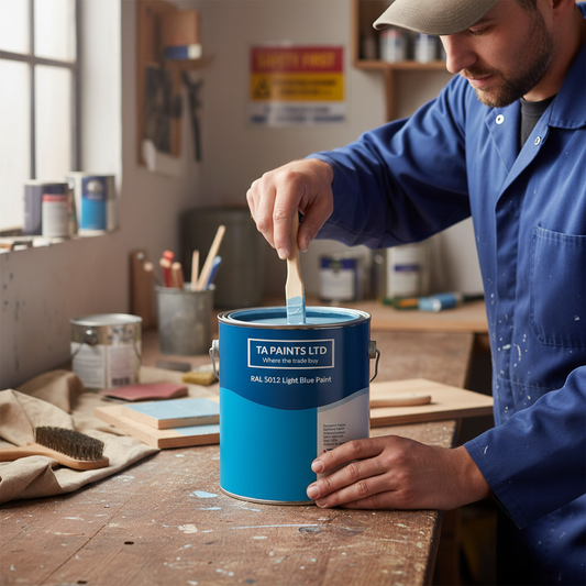 Premium Universal PU Enamel Light Blue Paint - Weather Resistant, Multi-Surface Use, and Superior Durability