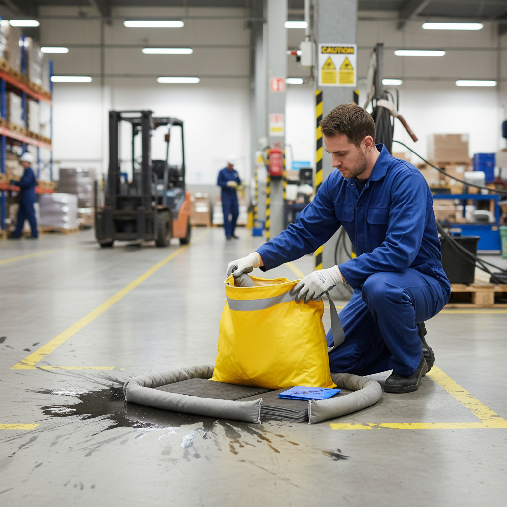 Maintenance Spill Kit Vinyl Bag with Shoulder Strap - M50SK || 50ltr Absorbency