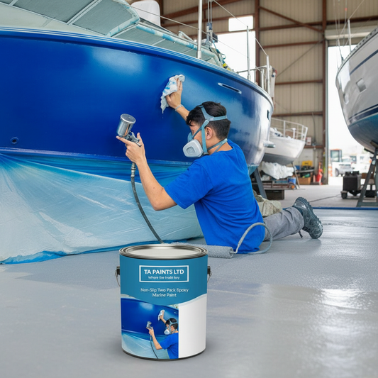 Premium Two-Pack Epoxy Non-Slip Marine Deck Paint - Heavy Duty Protection for Marine Surfaces