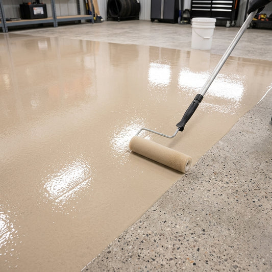 Clear epoxy floor paint – durable concrete sealer