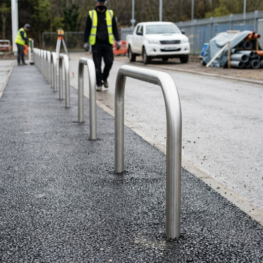 48mm Stainless Steel Perimeter Hoop Barrier – Concrete In