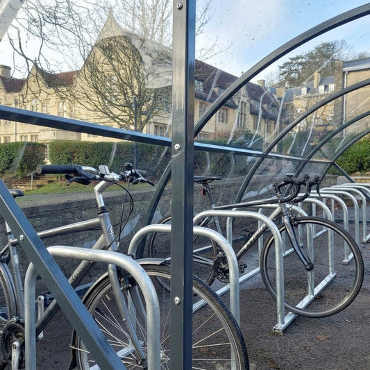 34 Cycle Shelter | 50mm Steel Strongbox Frame with UV2 PetG Roof
