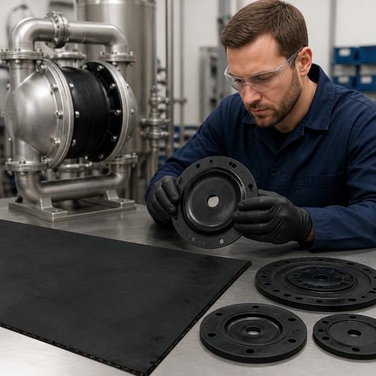 Neoprene Diaphragm Rubber Sheeting with Nylon Insertion for Custom Gaskets
