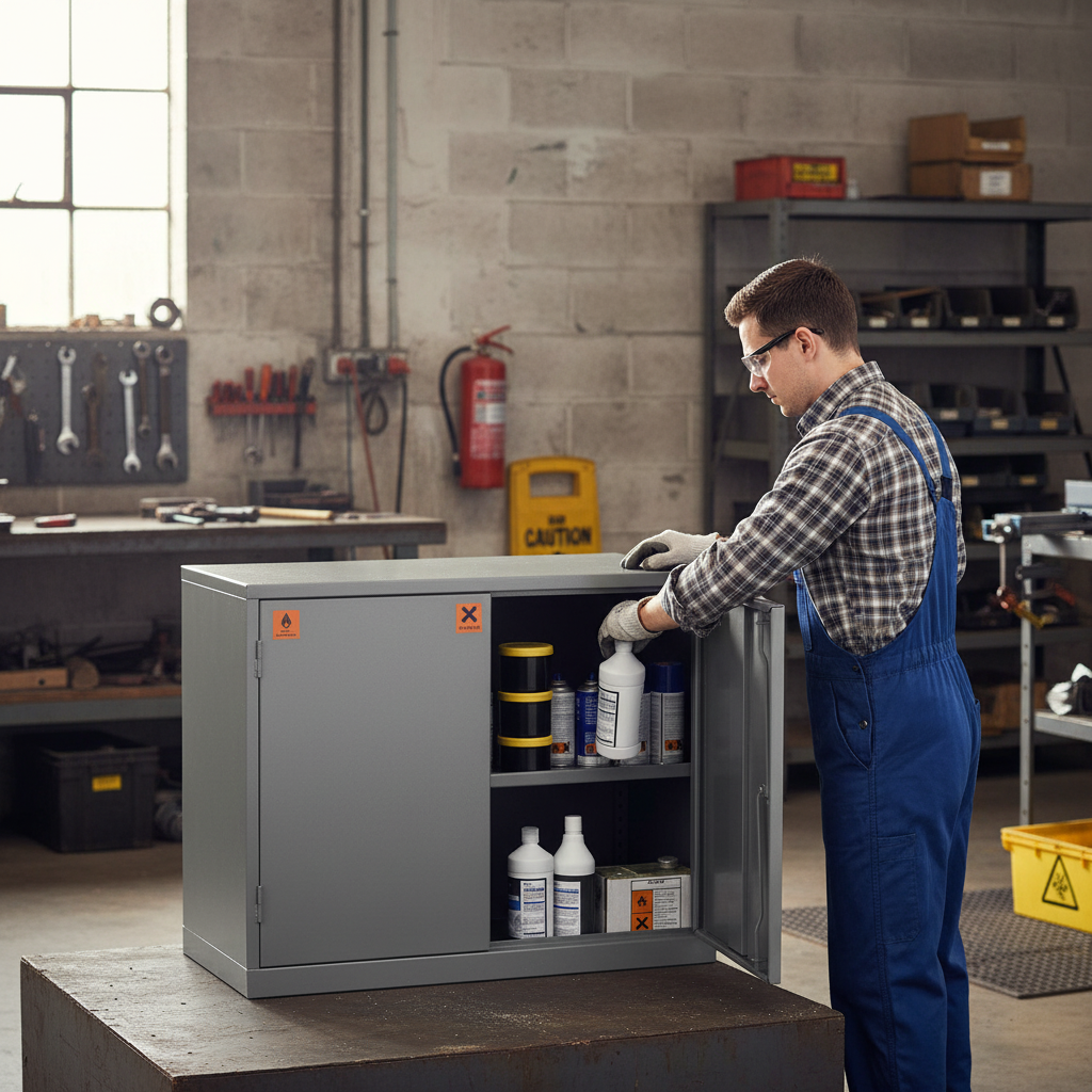 Hazardous Liquid COSHH Cabinet - COSHH28/36 ||L915mm x W457mm x H711mm