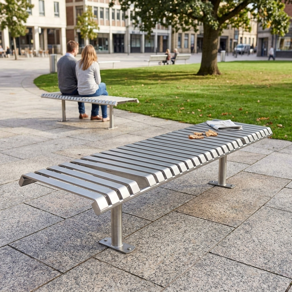 1800mm Double Steel Bench – Galvanised or Stainless
