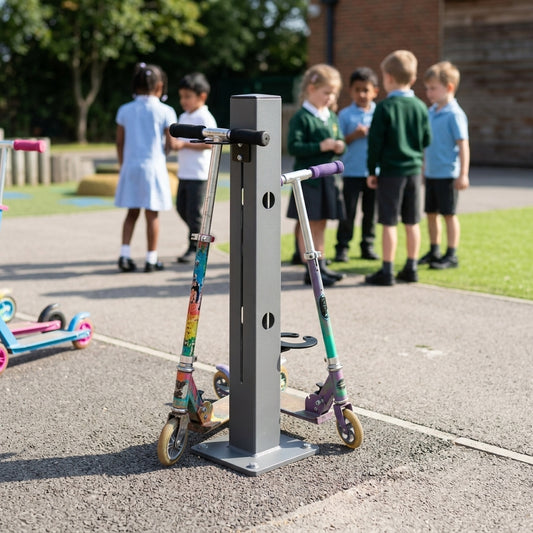 2-Scooter Parking Stand with Adjustable Clamps