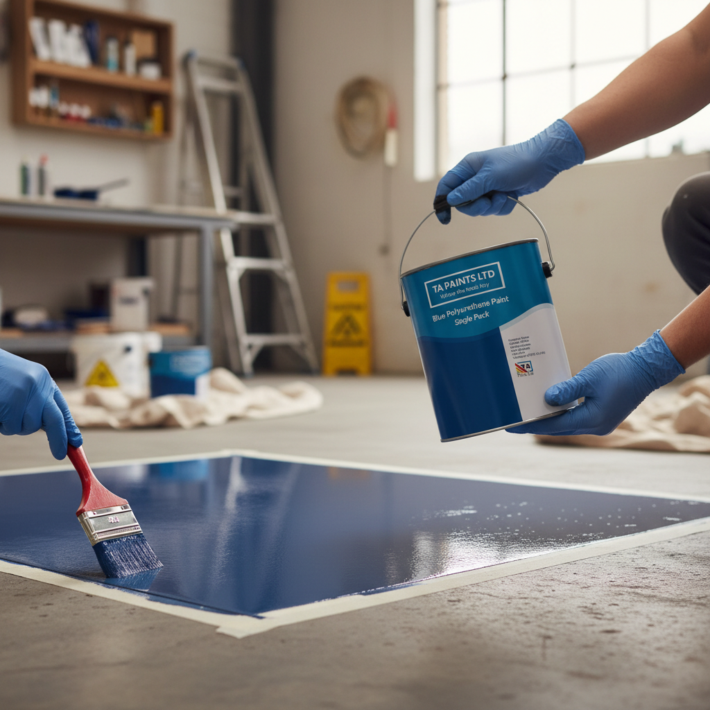 Premium High-Performance Blue Polyurethane Paint for Interior and Exterior Applications - Durable, UV Resistant Finish