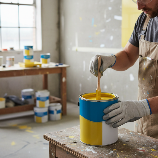 Premium Lemon Yellow Paint - Bright and Cheerful Color for Creative Spaces - High-Quality Professional Grade for Industrial and Commercial Applicat...
