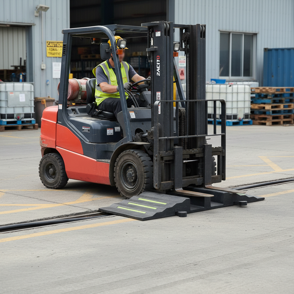 Premium Heavy Duty Instantaneous Accessories Ramp 850mm Wide with 44 Tonnes Load Capacity for Fire Hose Applications