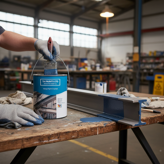 Professional High-Performance Enamel Metal Paint - Durable, Weatherproof, and UV-Resistant Coating for Indoor and Outdoor Use