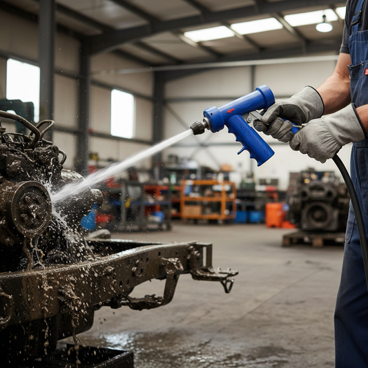 Premium Compact Wash Down Water Gun with Adjustable Spray, Aluminium Body, and Insulated Grip for Easy Handling