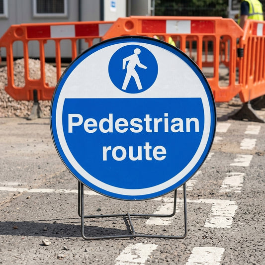 450mm Floor Sign – Pedestrian Route Marking
