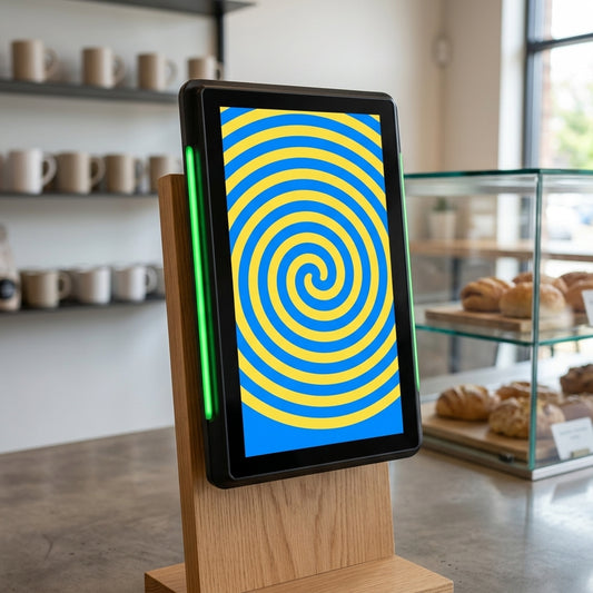 10" & 15" LED slimline POS Android display with PoE