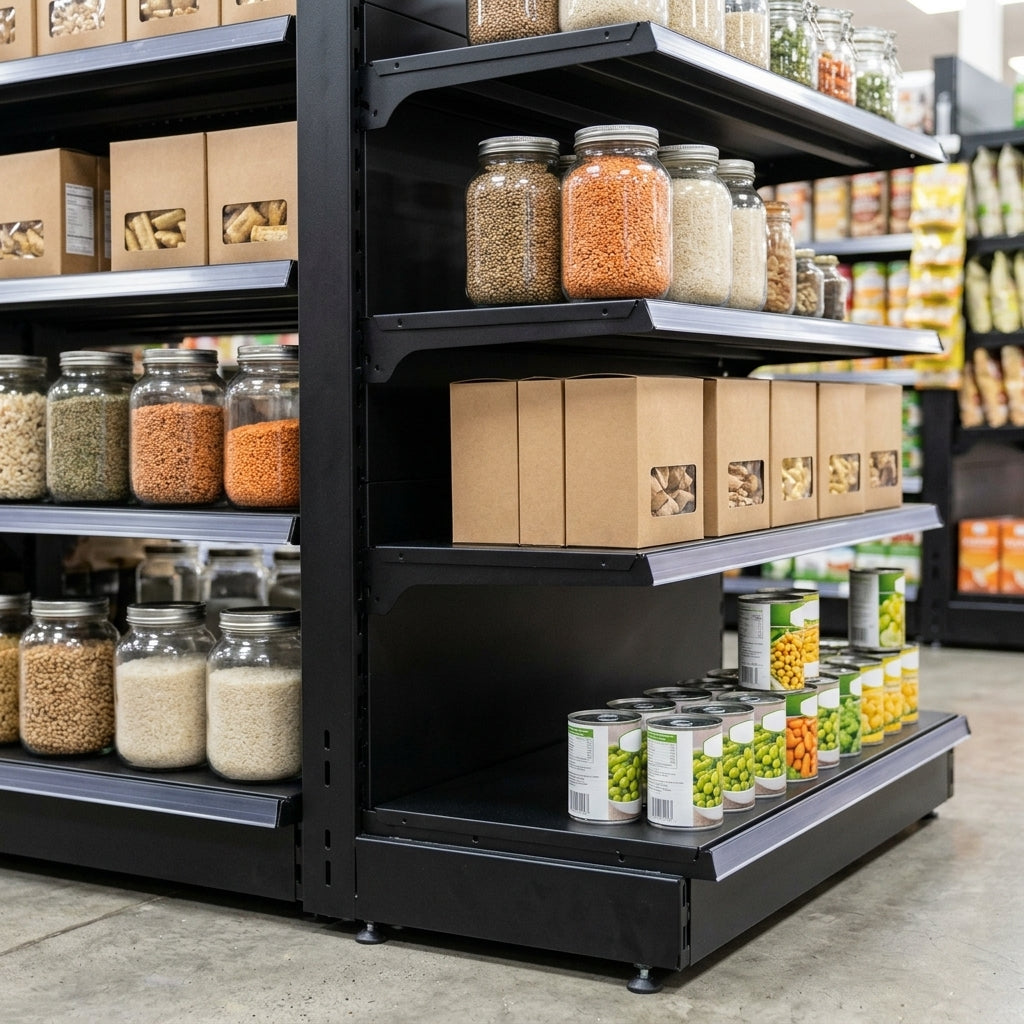 2.1m High Wall Shelving Bay | 470mm Base & 370mm Upper Shelves (view 2)