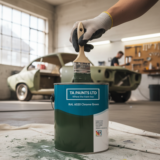 Premium Universal PU Enamel Paint in RAL 6020 Chrome Green - Durable, Quick-Drying, Weather-Resistant Finish for Indoor and Outdoor Use