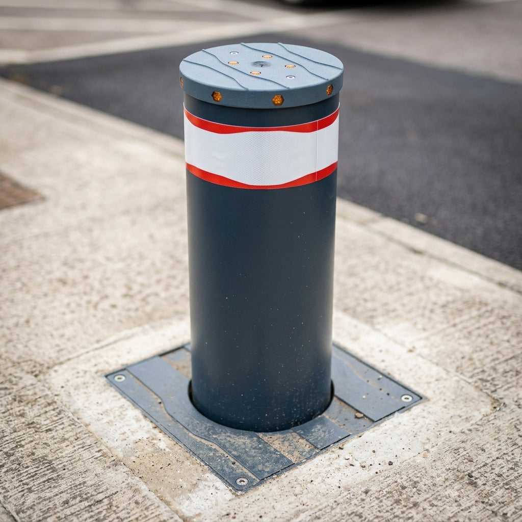 700 mm Manual Gas Rising Bollard, 219 mm Diameter (view 2)