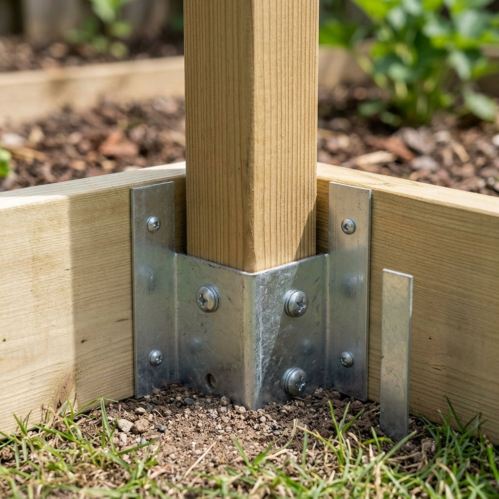 Post Cap for Raised Bed Corner Posts (view 2)