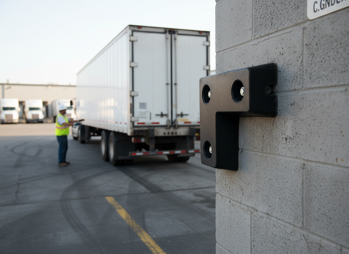 Premium Heavy Duty Dock Bumper with Extra Protection for Loading Ramps, Dimensions 440 x 440 x 100 mm, 12 kg Weight