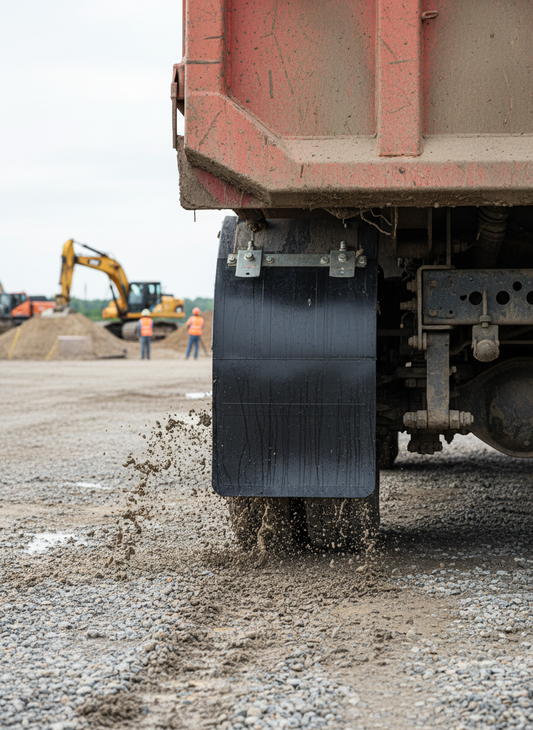 Premium Durable Mud Flap 610 x 914 mm - Flexible Rubber with Custom Print Area - High-Quality Professional Grade for Industrial and Commercial Appl...